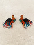 Rooster Earrings - Petite