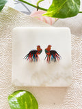Rooster Earrings - Petite