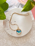 Cloud Recycled Wood Gold Necklace