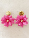 Fuchsia Lotus Flower Earring