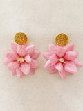 Pink Lotus Flower Earring