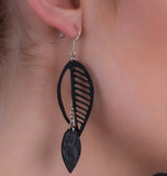 Sweet Cherry Double Leaf Earrings
