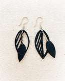 Sweet Cherry Double Leaf Earrings