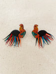 Rooster Earrings - Petite