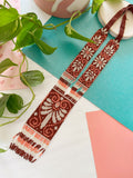 Lily Long Glass Bead Statement Necklace