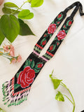 Roses Long Glass Bead Statement Necklace