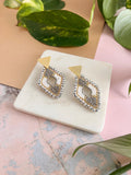 Handbeaded Diamond Earrings