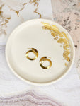 Spiral Gold Dangly Earrings