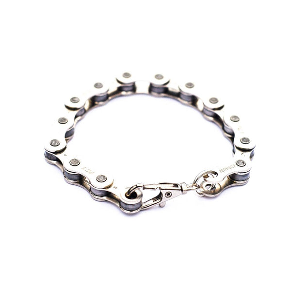 925 silver bike chain on sale bracelet