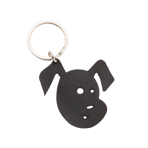 Bubba Recycled Rubber Dog Keychain