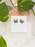 Buckeye Butterfly Earrings