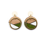 Couture Recycled Wood Earrings