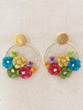 Colorful Floral Earrings