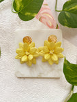 Lemon Lotus Flower Earring