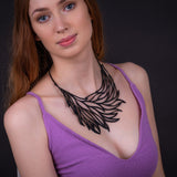 Flame Handmade Recycled Rubber Statement Necklace