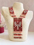 Lily Long Glass Bead Statement Necklace