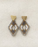 Handbeaded Diamond Earrings
